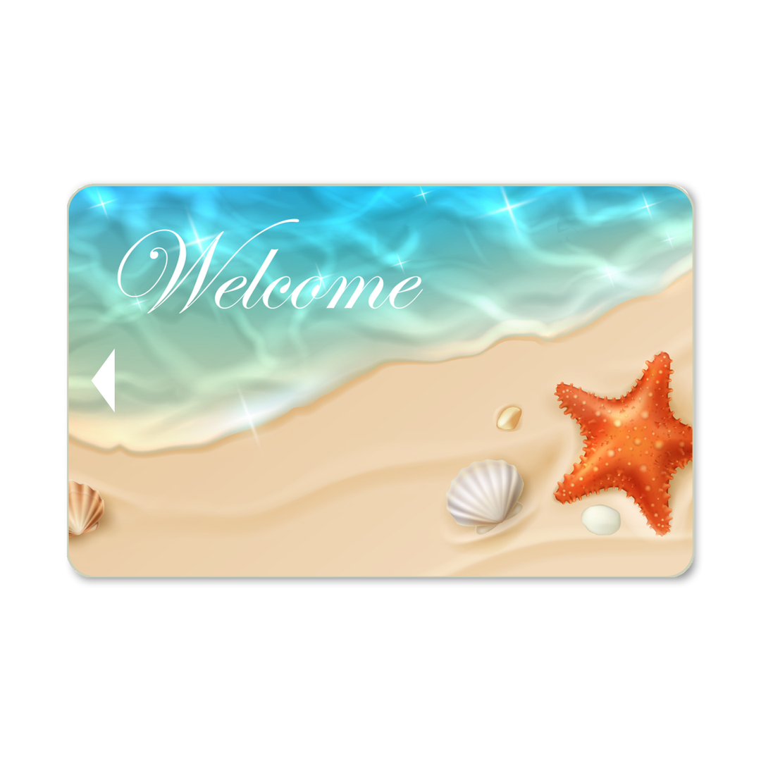 Welcome Beach Generic Magnetic Stripe Key Cards Box of 200