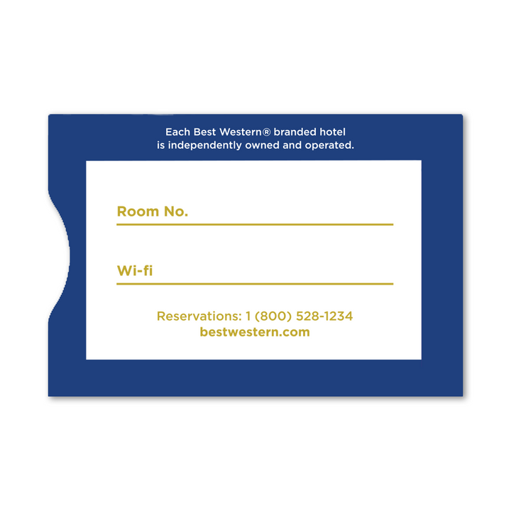 Best Western Rewards Key Card Envelopes Box of 1,000