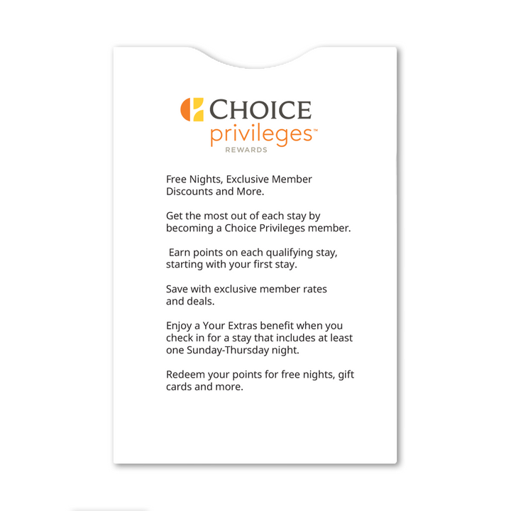 Choice Privileges Key Card Envelopes Box of 1,000