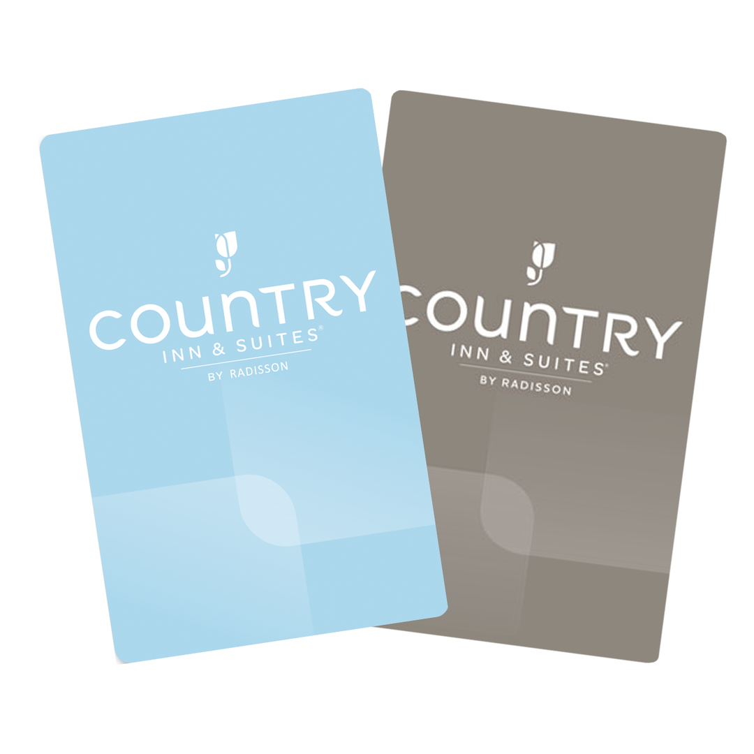 Country Inn & Suites RFID Blue & Brown Two Card Mix Key Cards Box of 200
