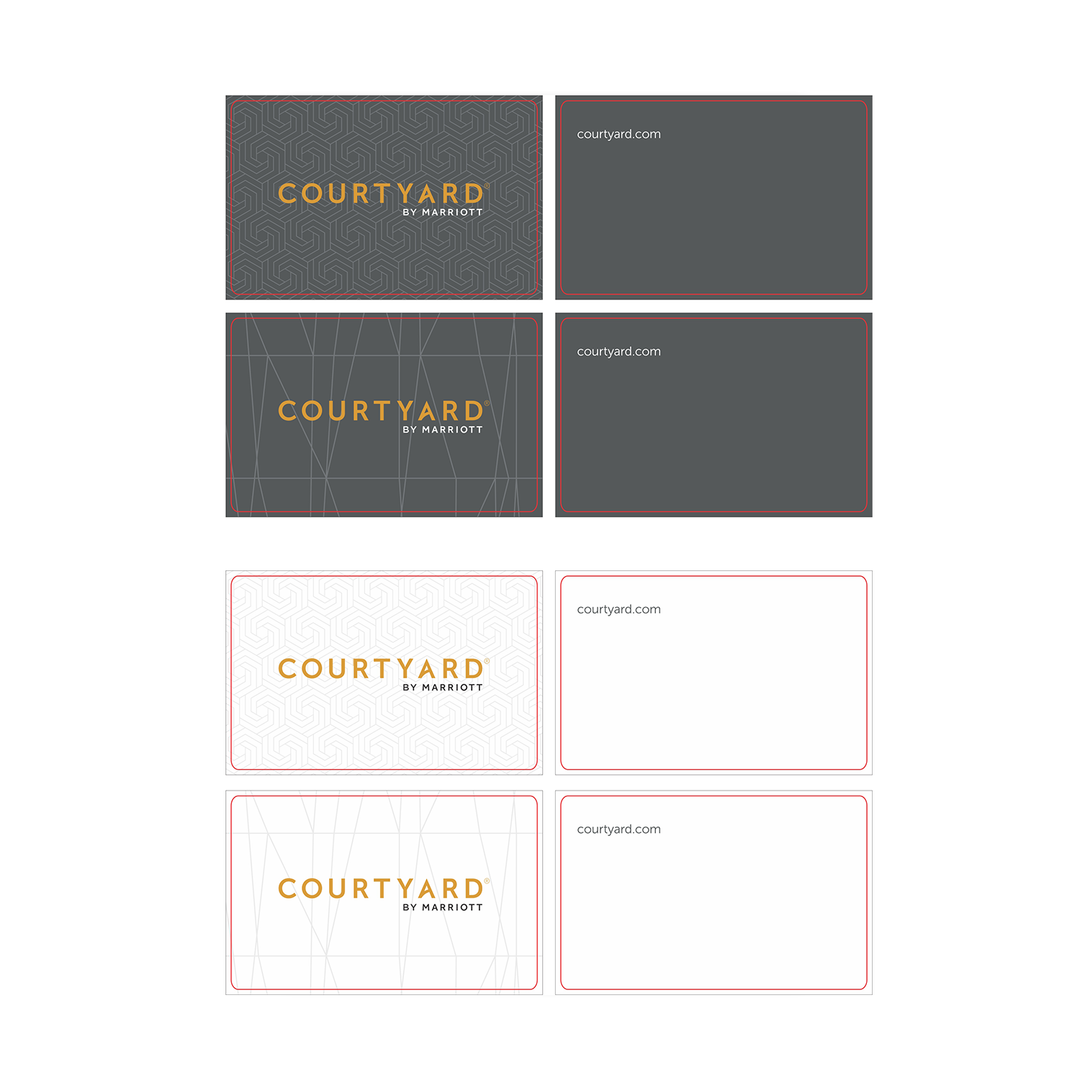 Courtyard by Marriott 4 Card Mix RFID Key Cards Box of 200