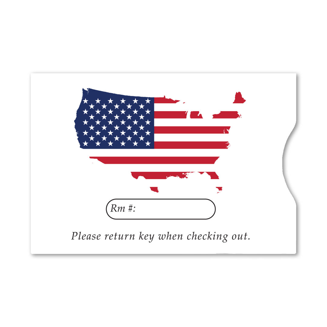 Generic Flag Map Key Card Envelopes Box of 1,000