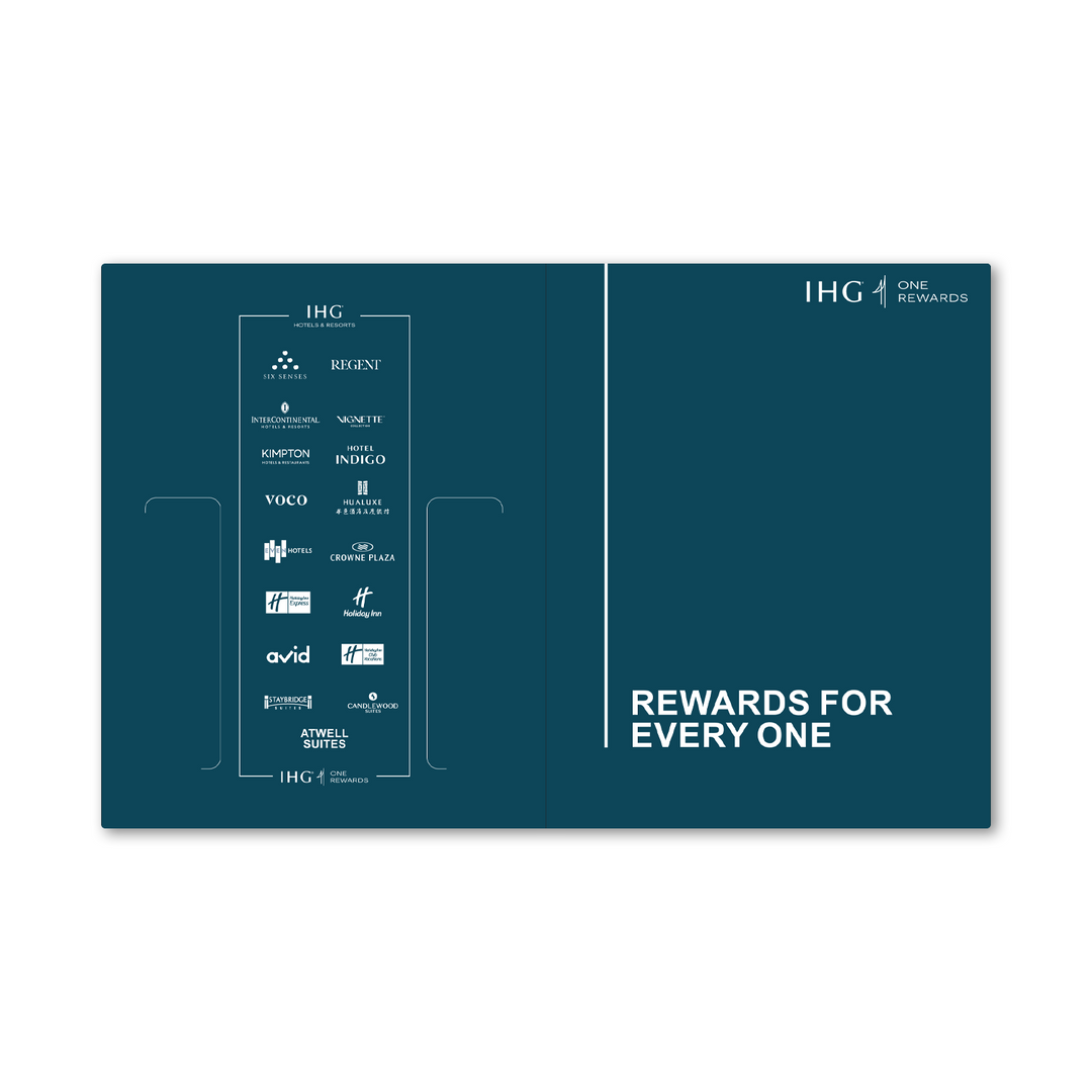 SALE! IHG ONE Rewards Die Cut Key Folders Box of 500