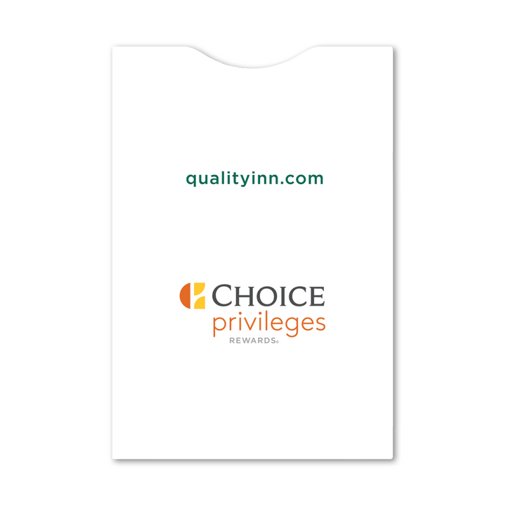 Quality Inn Key Card Envelopes Box of 1,000