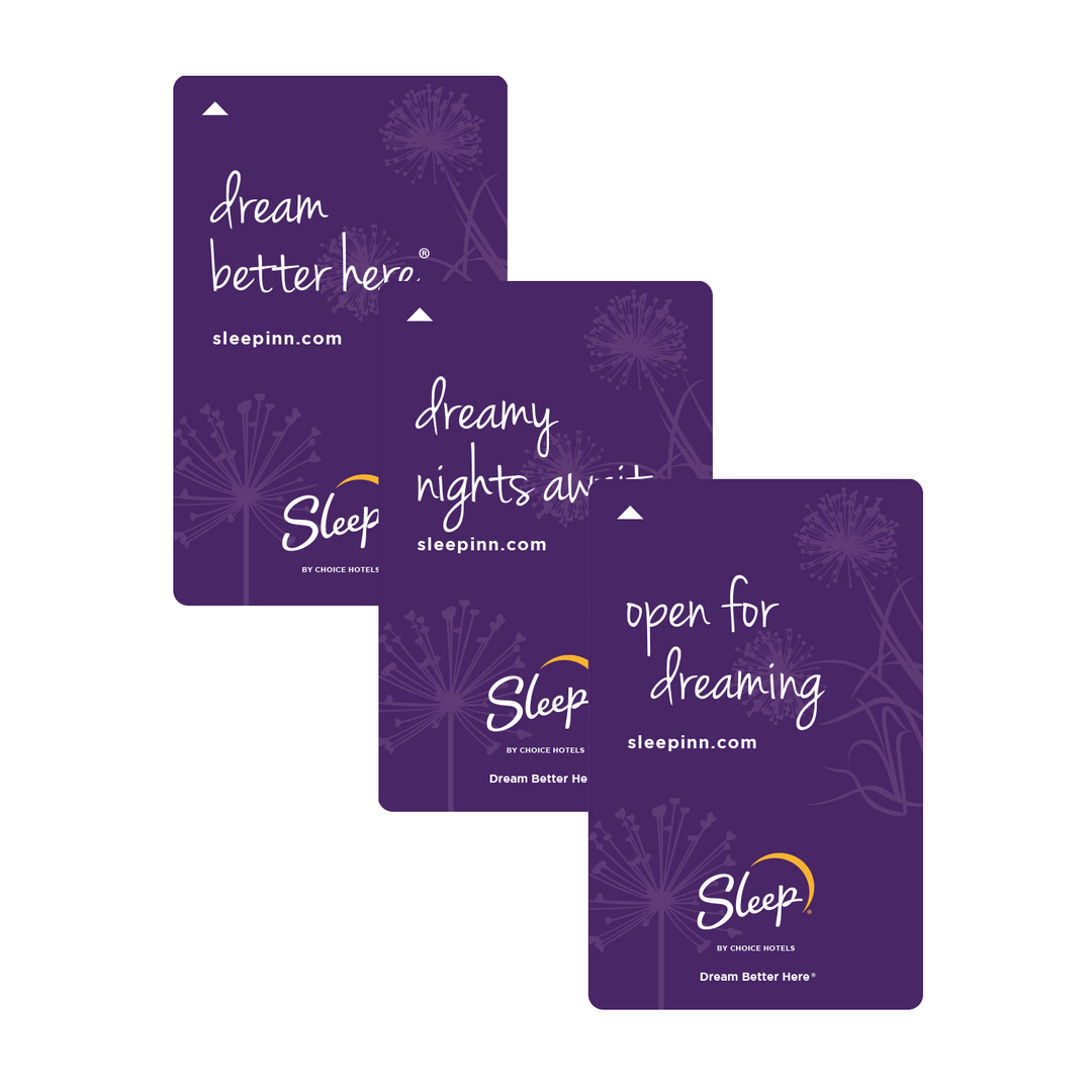 Sleep Inn Magnetic Stripe Key Cards Box of 500