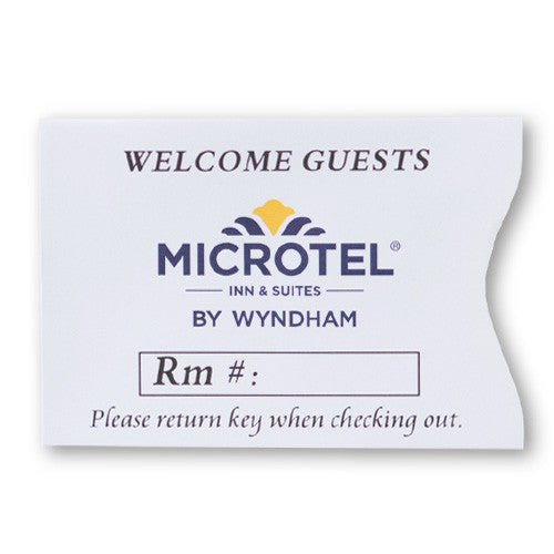 Microtel by Wyndham Key Card Envelopes Box of 1,000